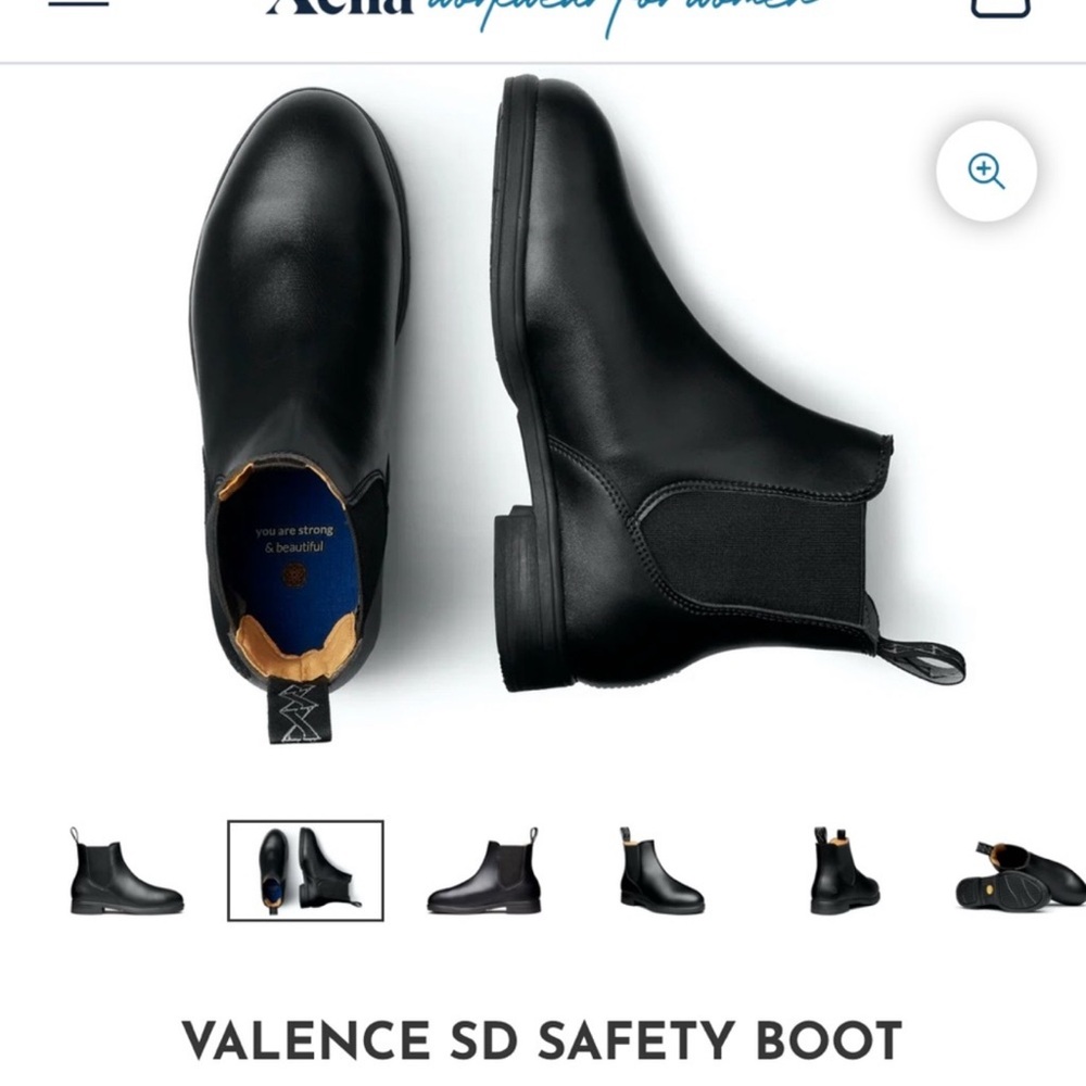 Dena Valence SD Safety Boot — Black Women's Ankle Boot Steel Toe